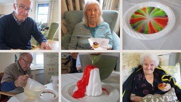 The Willows Residents experiment with cakes and science